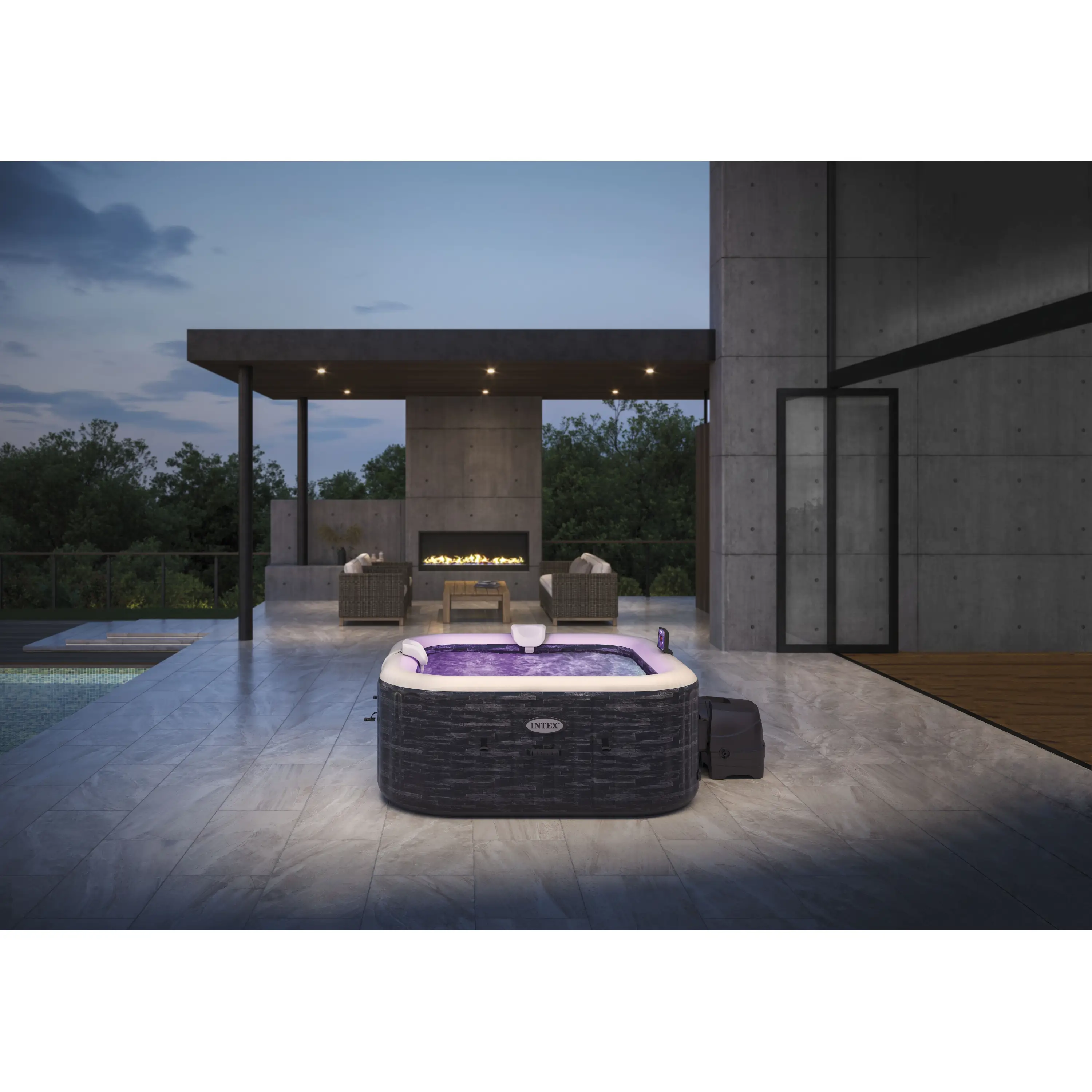 Intex | Vířivý bazén Pure Spa Greystone Deluxe Bubble Spa 6 NP | 11400295 Obrázek