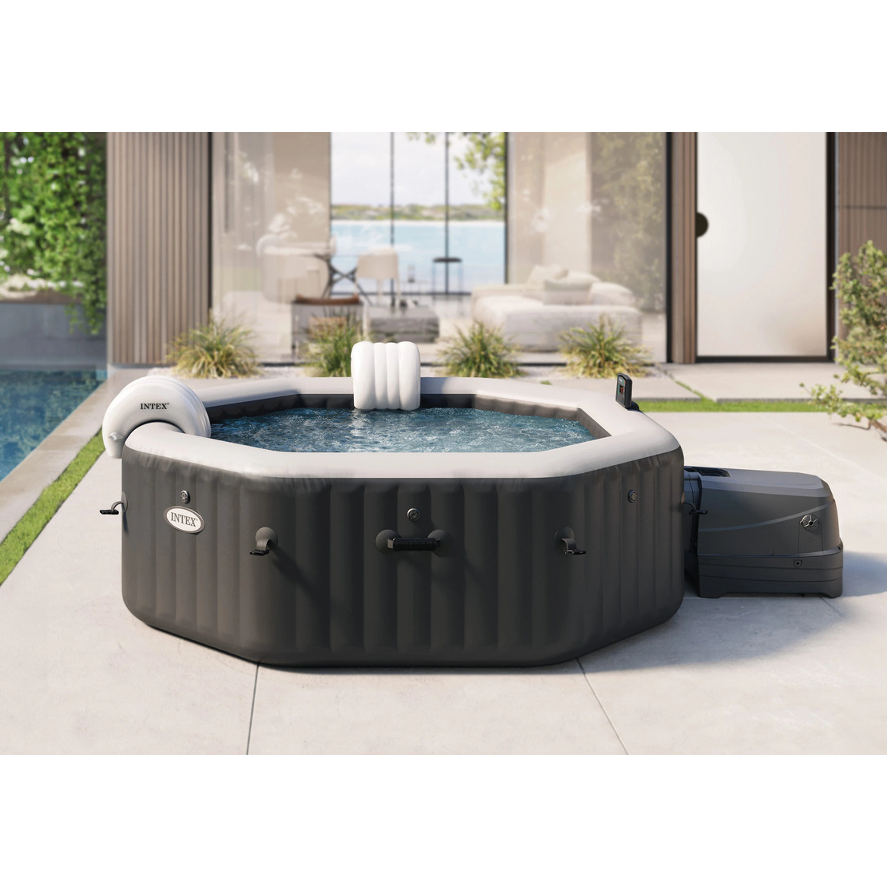 Intex 28458 PureSpa Jet & Bubble Deluxe Octagon Obrázek