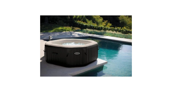 Vířivý bazén Pure Spa - Jet & Bubble Deluxe HWS 4 + Solární sprcha UNO 35 l hliníková s LED světlem