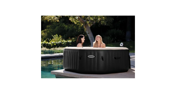 Vířivý bazén Pure Spa - Jet & Bubble Deluxe HWS 4 + Solární sprcha UNO 35 l hliníková s LED světlem