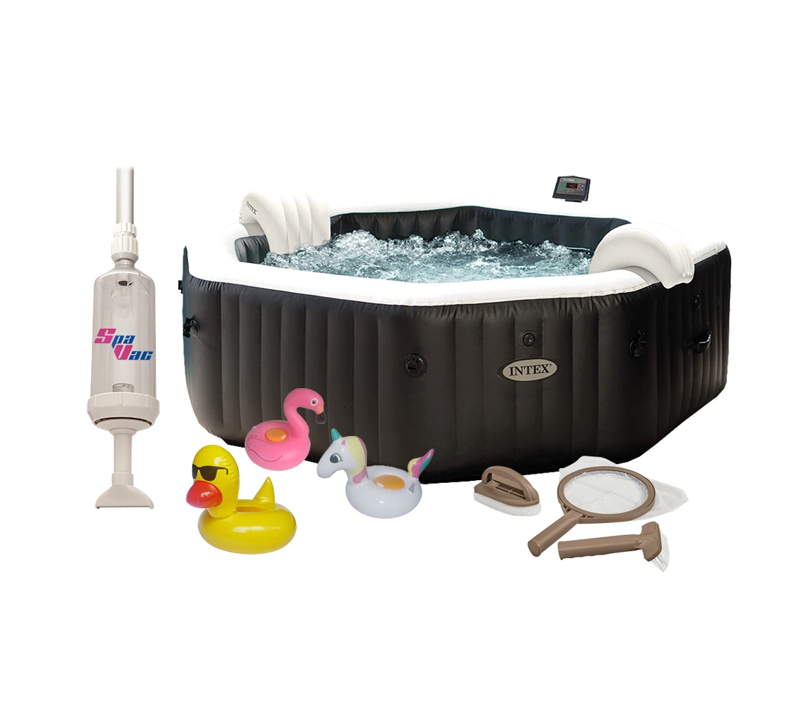 Intex | Vířivý bazén Pure Spa - Jet & Bubble Deluxe HWS 4 + výhodná sada příslušenství | 19900142