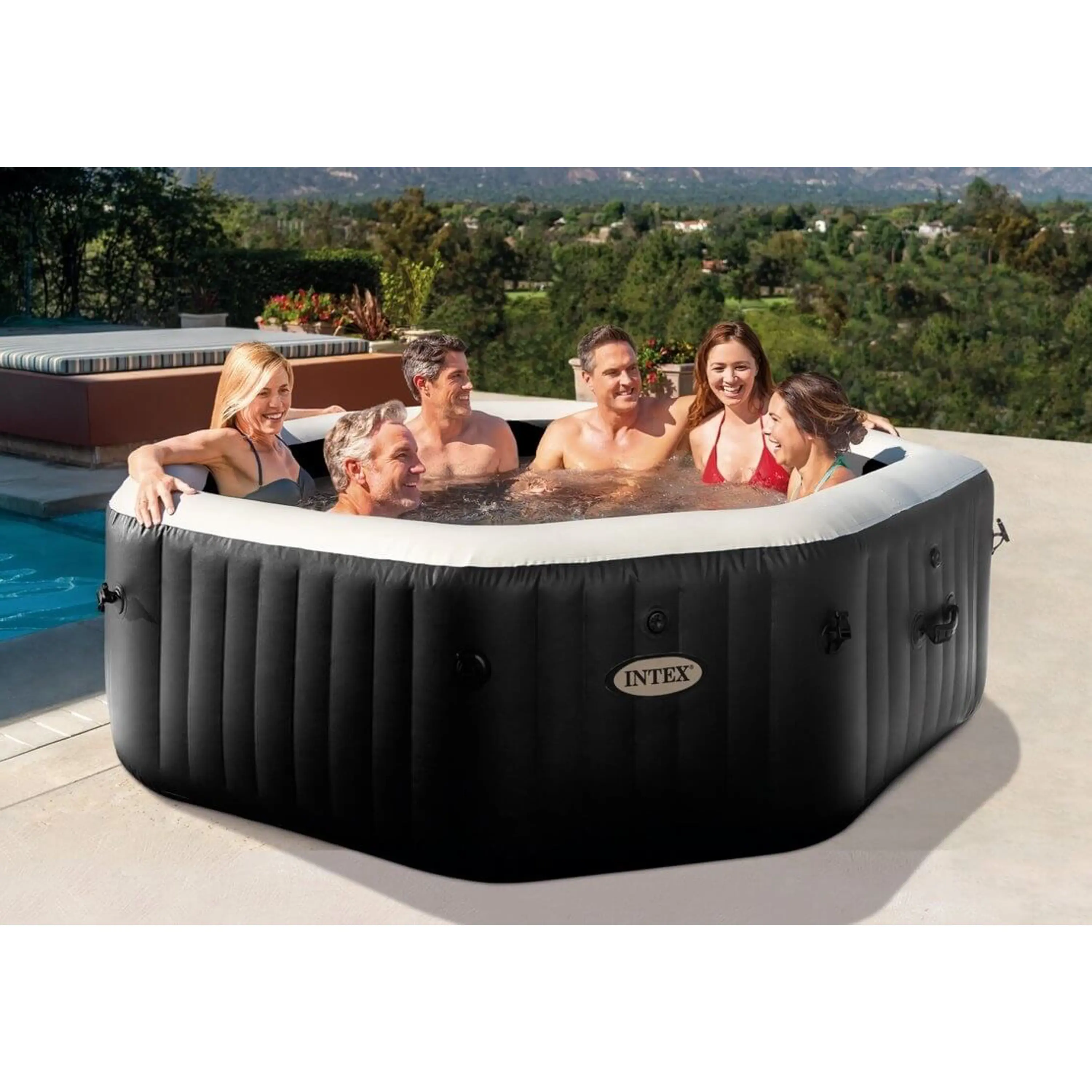 Intex 28462 PureSpa Jet & Bubble Deluxe Octagon Obrázek