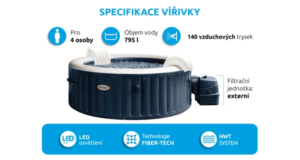 Vířivý bazén Pure Spa Plus (poškozený obal)