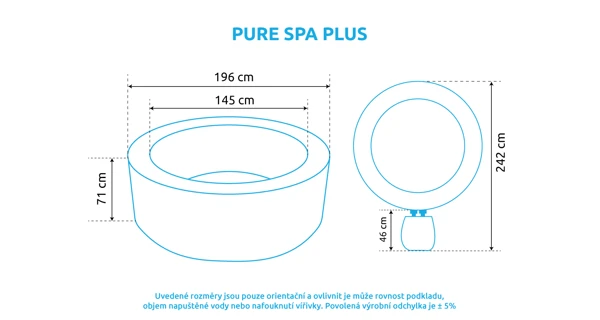 Vířivý bazén Pure Spa Plus (poškozený obal)