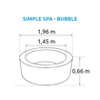 Vířivý bazén Simple Spa - Bubble + Solární sprcha UNO 20 l