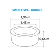 Vířivý bazén Simple Spa - Bubble (vystavený)