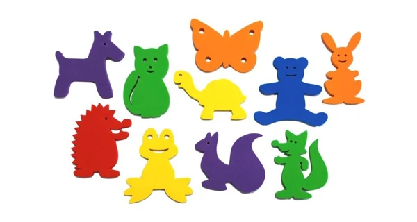 Vodolepky Veselá zvířátka - 10 ks