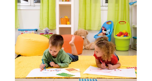 Vozík plastový - modrý