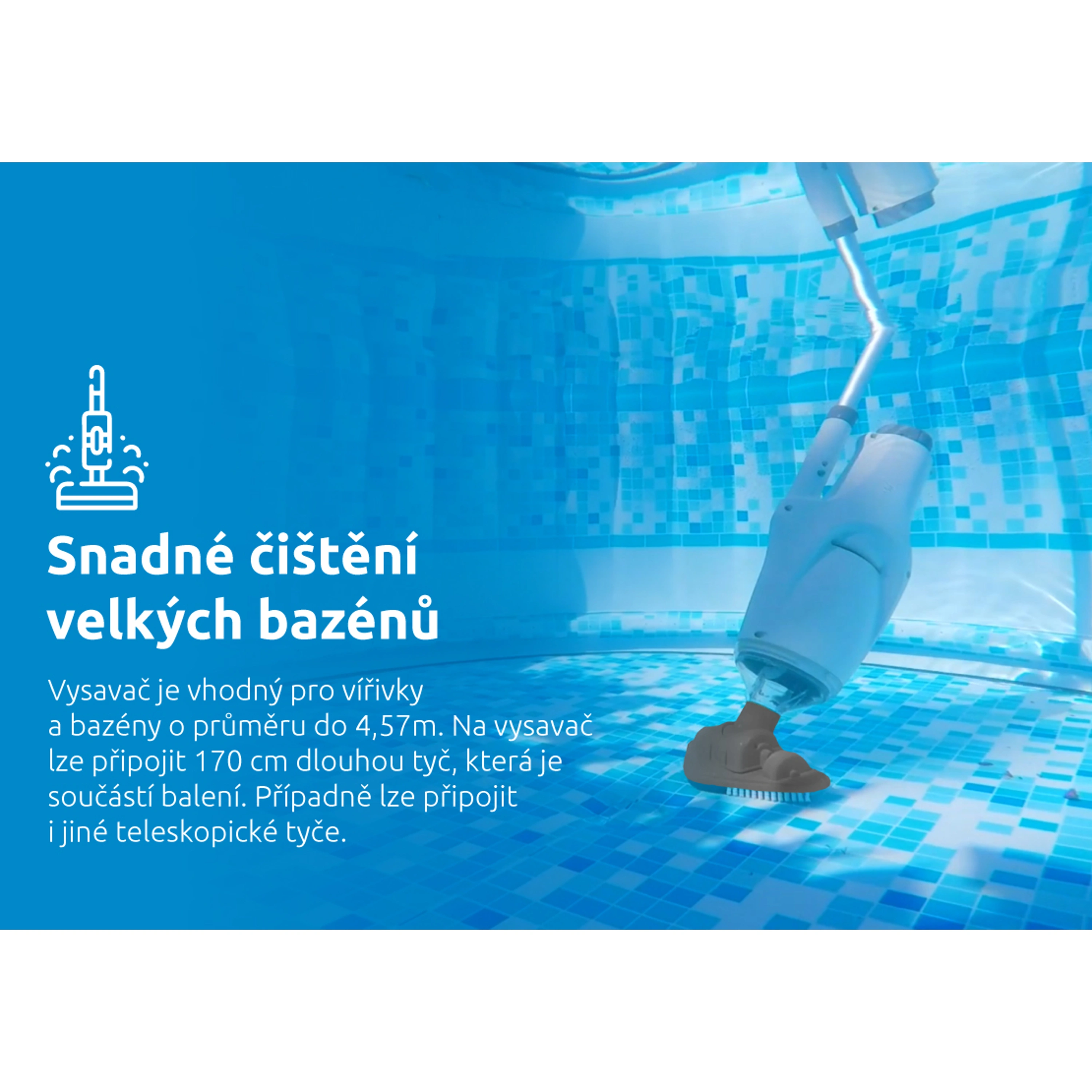 Marimex | Bazénový vysavač ProStar Vac MW02 Aku set | 10800038 Obrázek