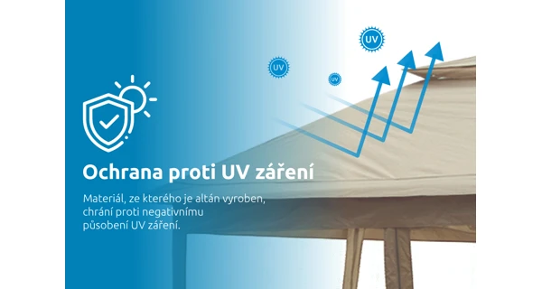 Zahradní altán Marimex Vista 3x3 m - béžový