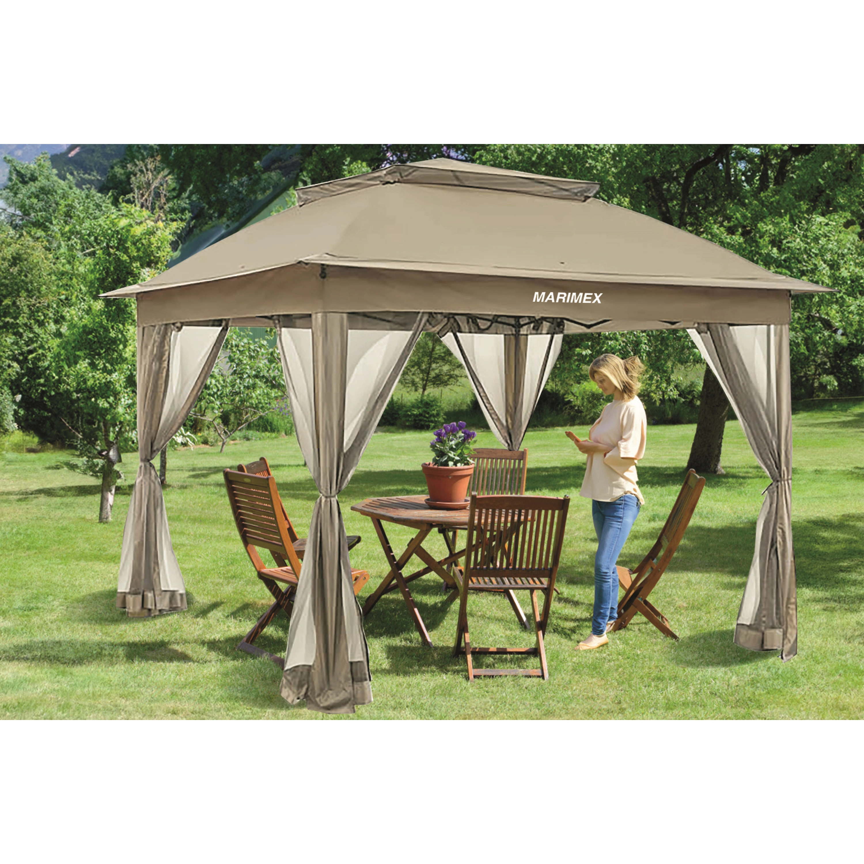 Marimex | Zahradní altán Marimex Vista 3x3 m - béžový | 10970574 Obrázek