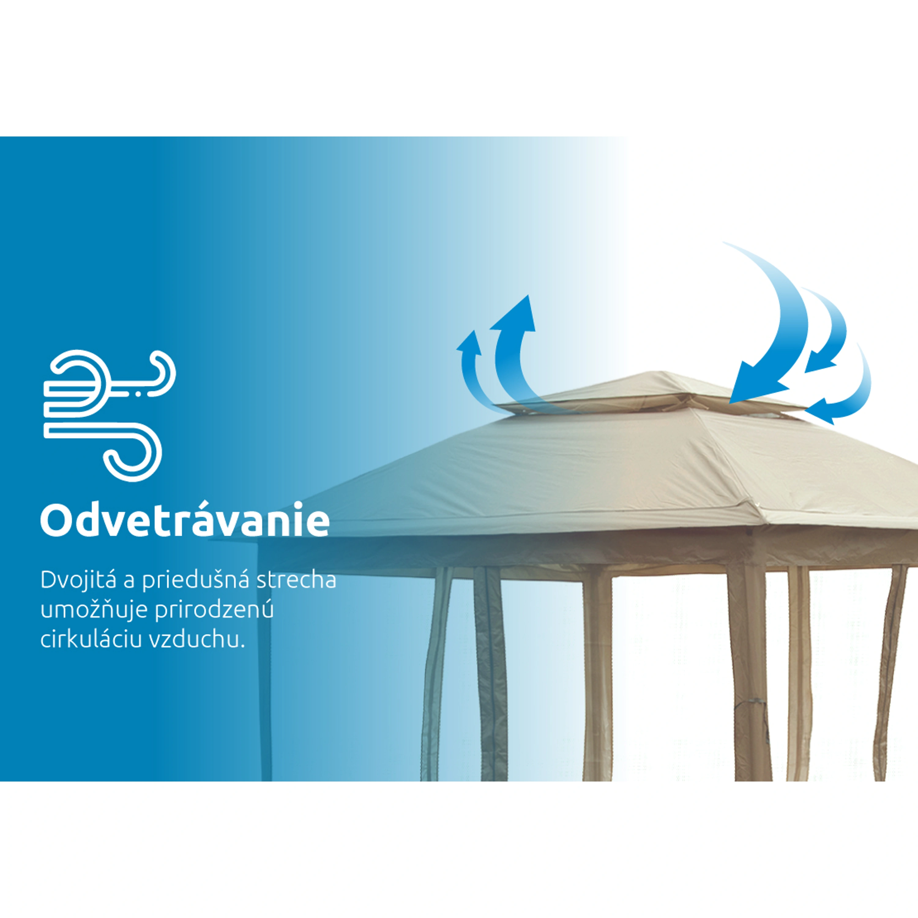 Marimex | Zahradní altán Marimex Vista 3x3 m - béžový | 10970574 Obrázek