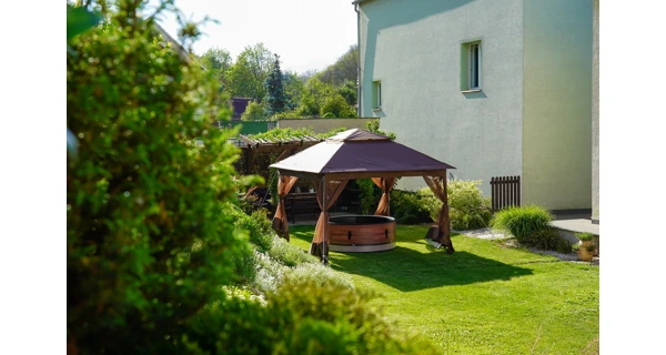 Zahradní altán Marimex Vista 3x3 m - hnědý