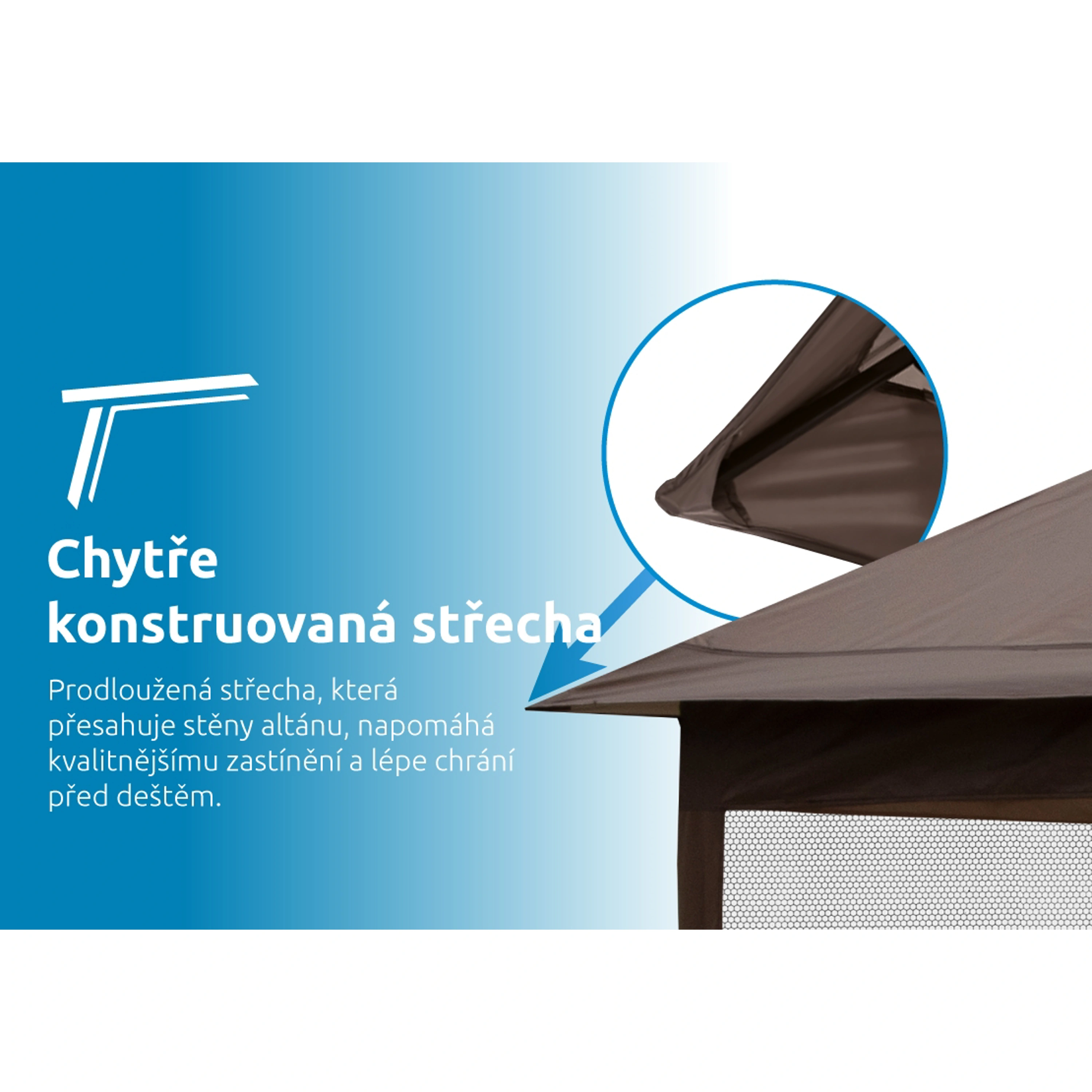 Marimex | Zahradní Altán Marimex Vista 3x3 m | 10970572 Obrázek