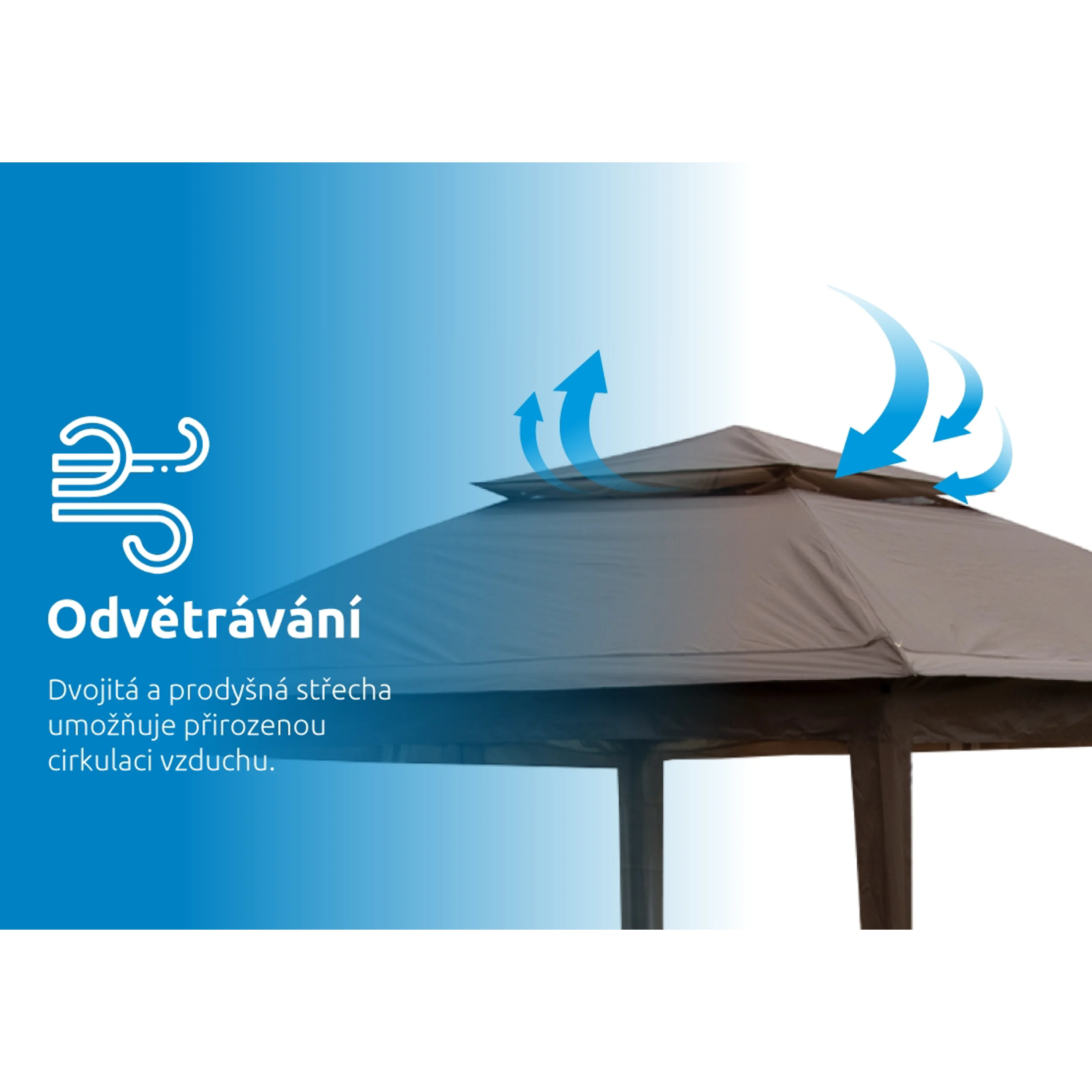 Marimex | Zahradní Altán Marimex Vista 3x3 m | 10970572 Obrázek