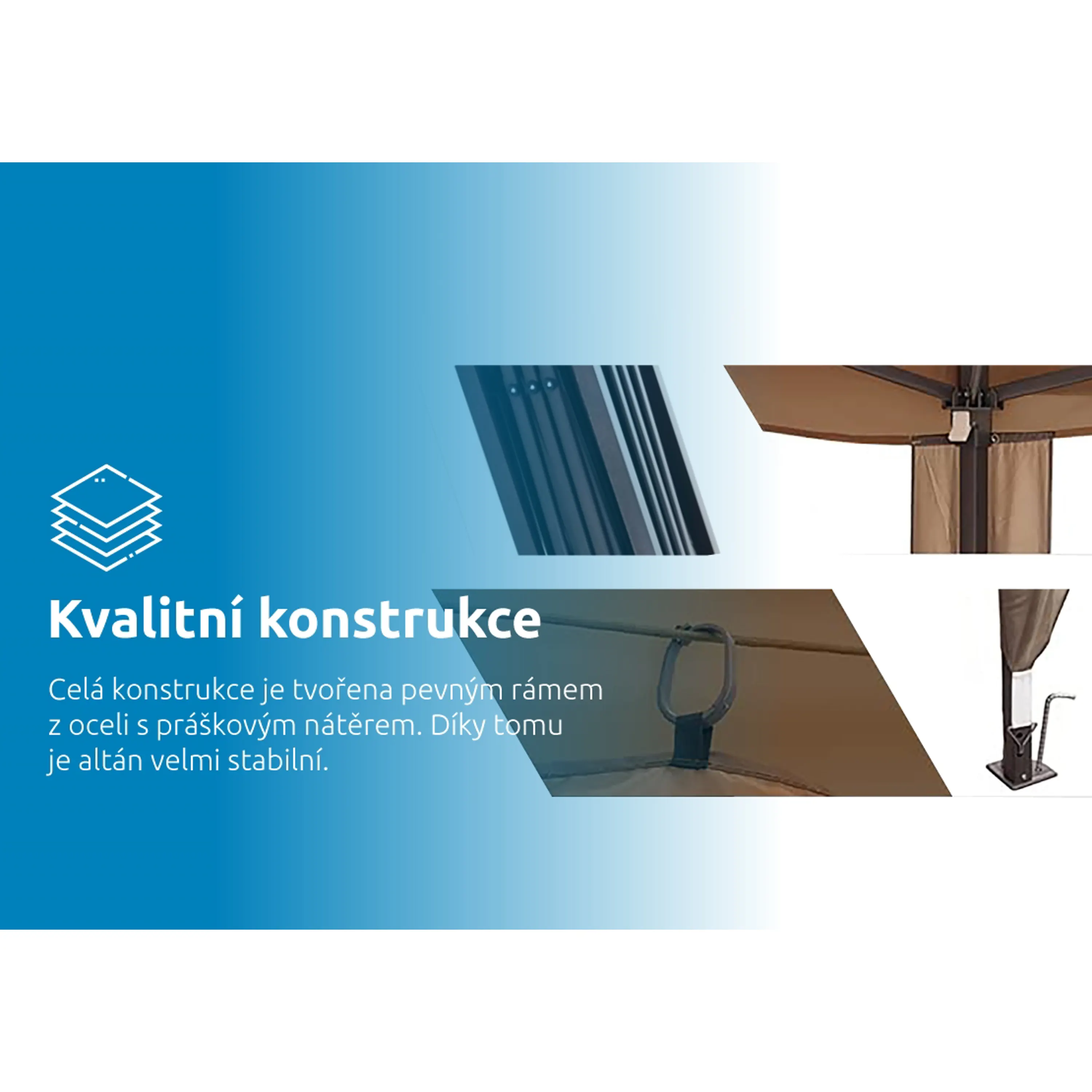 Marimex | Zahradní Altán Marimex Vista 3x3 m | 10970572 Obrázek