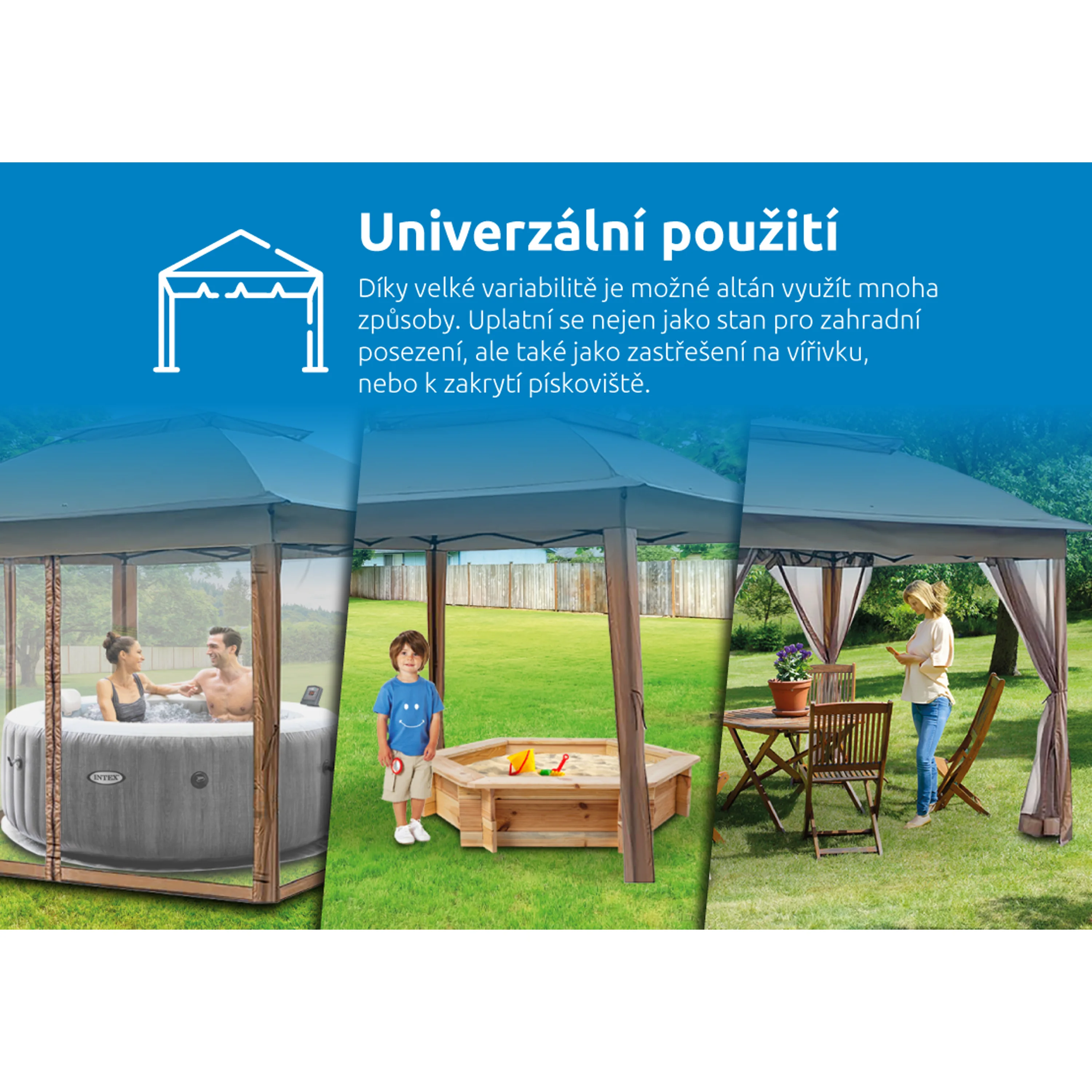 Marimex | Zahradní Altán Marimex Vista 3x3 m | 10970572 Obrázek