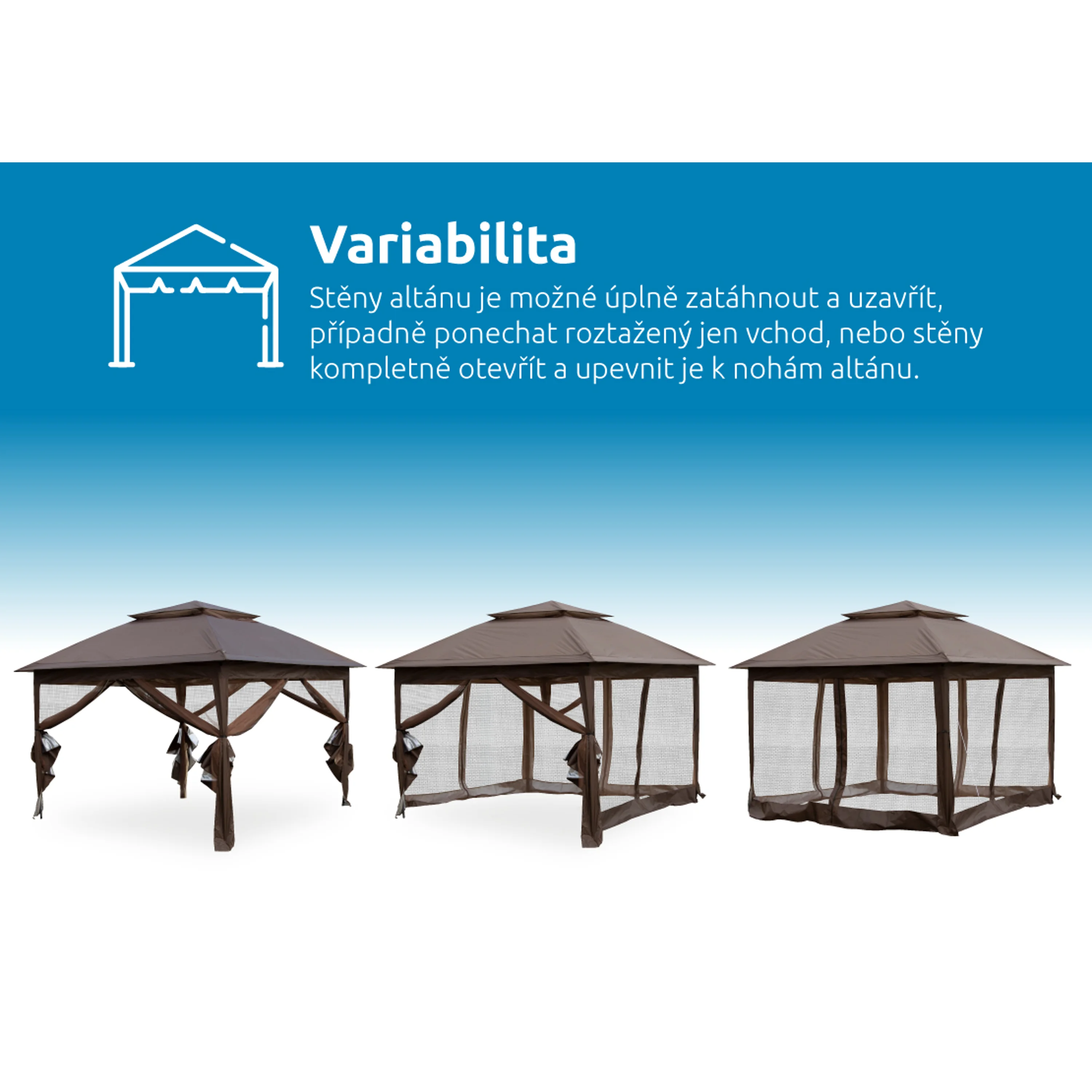 Marimex | Zahradní Altán Marimex Vista 3x3 m | 10970572 Obrázek