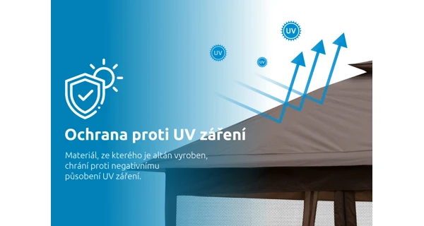 Zahradní altán Marimex Vista 3x3 m (poškozený obal)