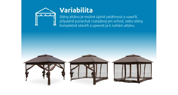 Zahradní altán Marimex Vista 3x3 m (poškozený obal)