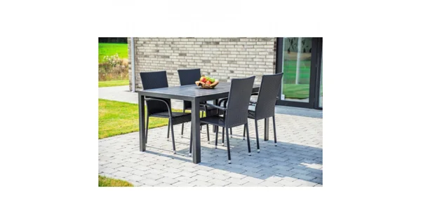 Zahradní set - ratan (1x stůl Viking L + 4x židle Paris)