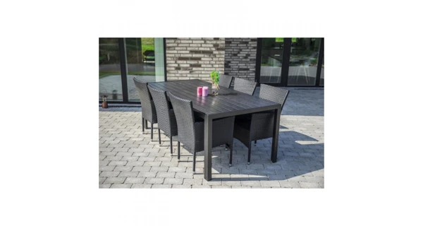 Zahradní set - ratan (1x stůl Viking XL + 6x křeslo Bali)