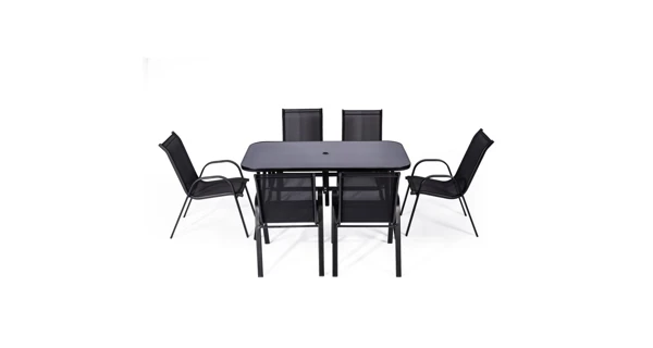 Zahradní set se slunečníkem Ramada (1x stůl + 6x židle)