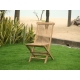 Zahradní skládací židle Clasic - teak, 2 ks