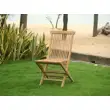 Zahradní skládací židle Clasic - teak, 2 ks
