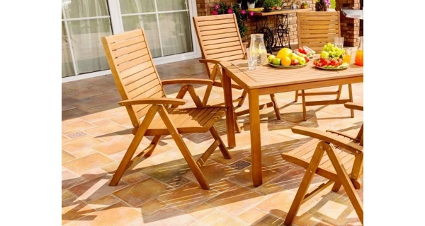 Zahradní stůl Orlando 150 x 82 cm + 6x polohovací křeslo Orlando