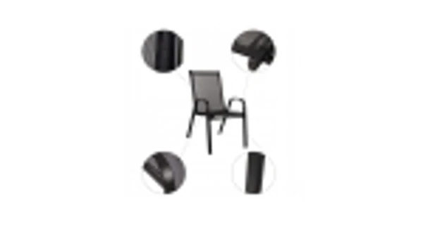 Zahradní židle Ramada - černá, 4ks