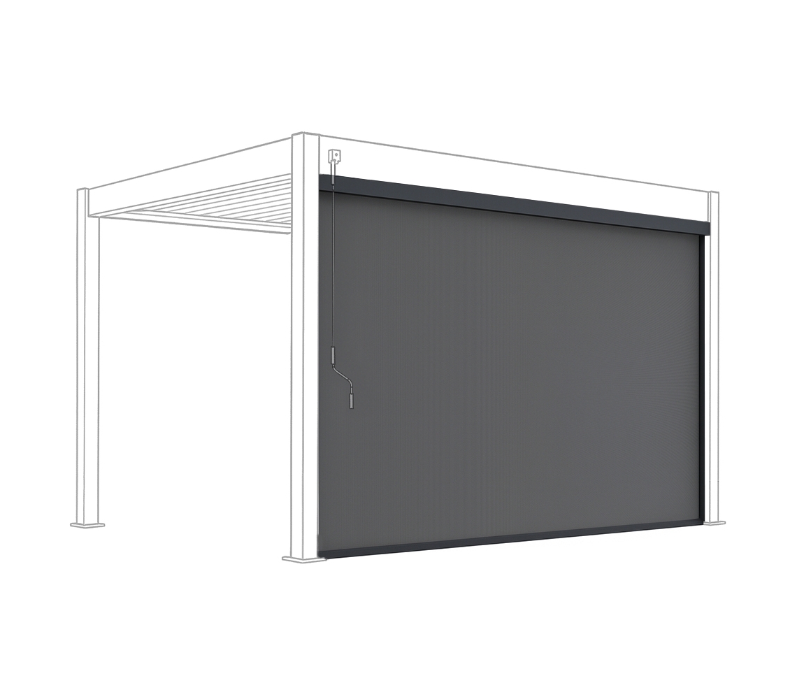 Zástěna 3,6 m pro bioklimatickou pergolu Rojaplast Obrázek