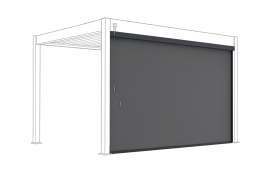 Zástěna 3 m pro bioklimatickou pergolu, tmavě šedá