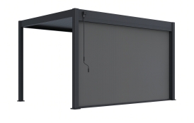 Zástěna 4 m pro bioklimatickou pergolu, tmavě šedá