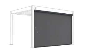 Zástěna 4 m pro bioklimatickou pergolu, tmavě šedá