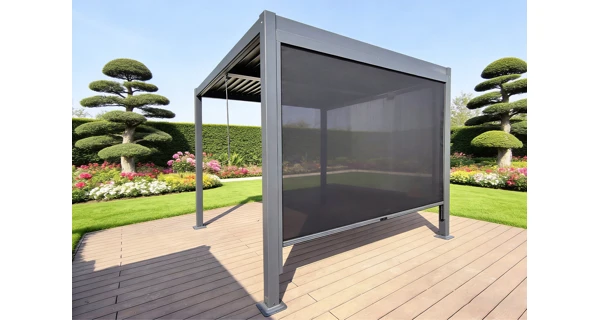 Zástěna Marimex 3 m pro bioklimatickou pergolu, tmavě šedá