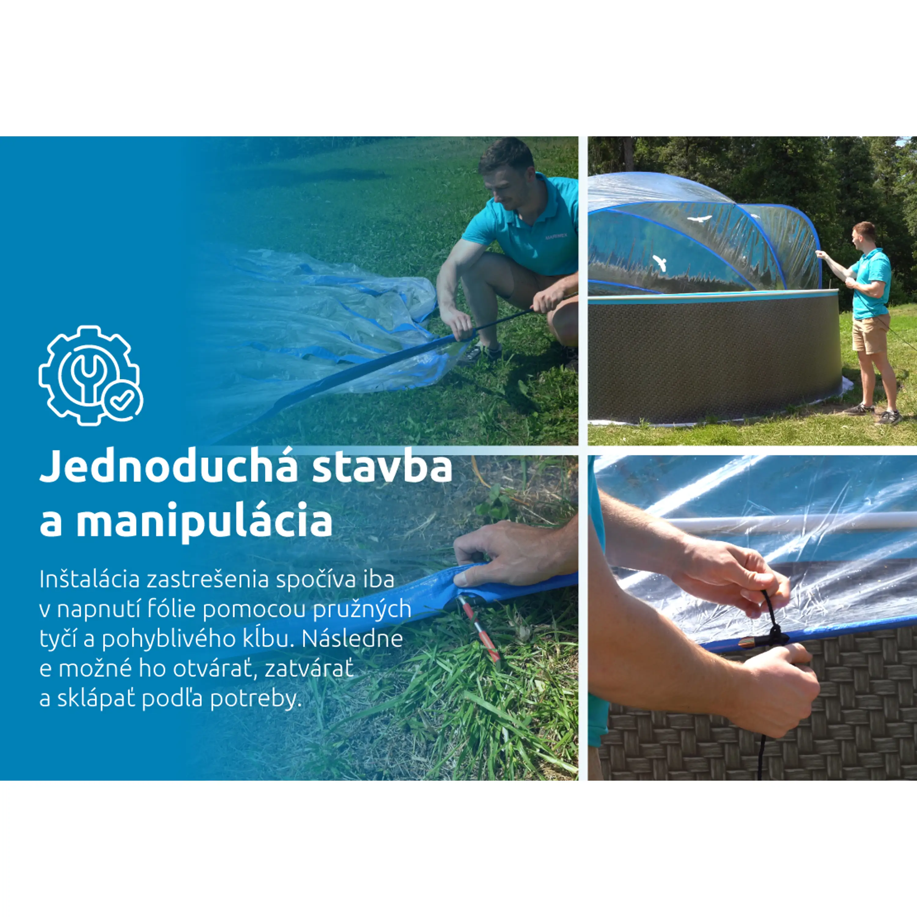 Marimex | Zastřešení Marimex Pool House Cabrio - 5,50 m | 10970571 Obrázek