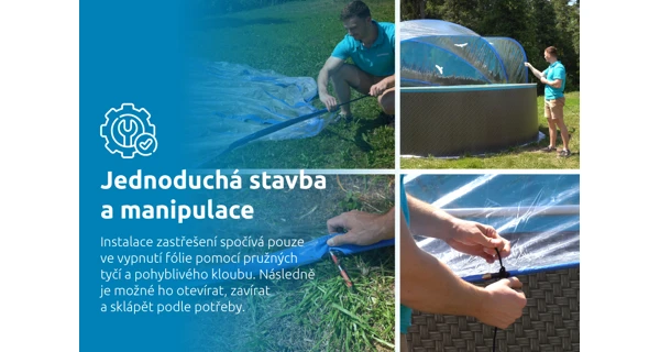Zastřešení Marimex Pool House Cabrio - 5 m (poškozený obal)