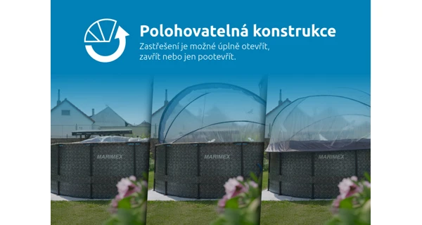 Zastřešení Marimex Pool House Control - 3,05 m pro rámové bazény