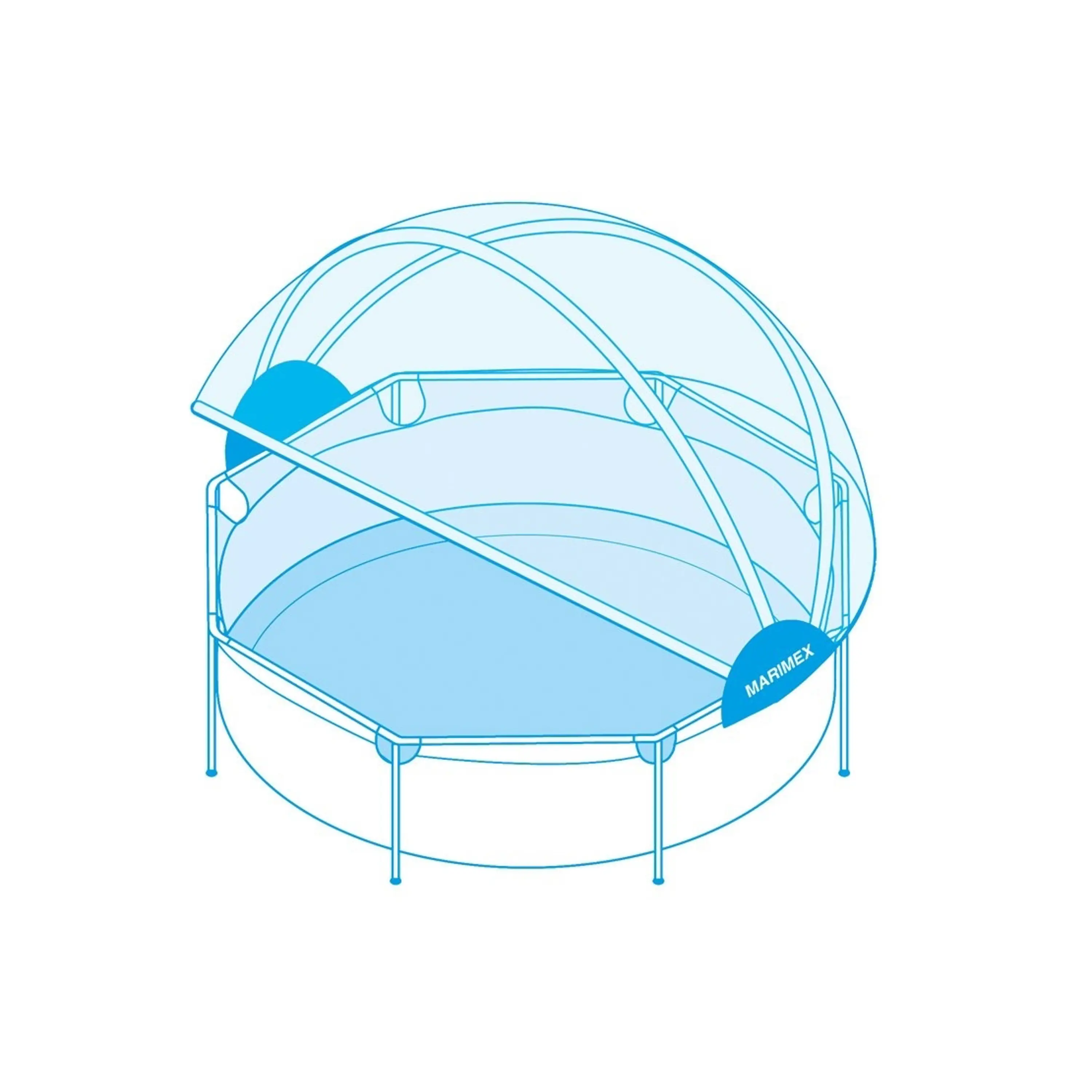 Marimex | Zastřešení Marimex Pool House Control - 3,05 m pro rámové bazény | 10970565 Obrázek