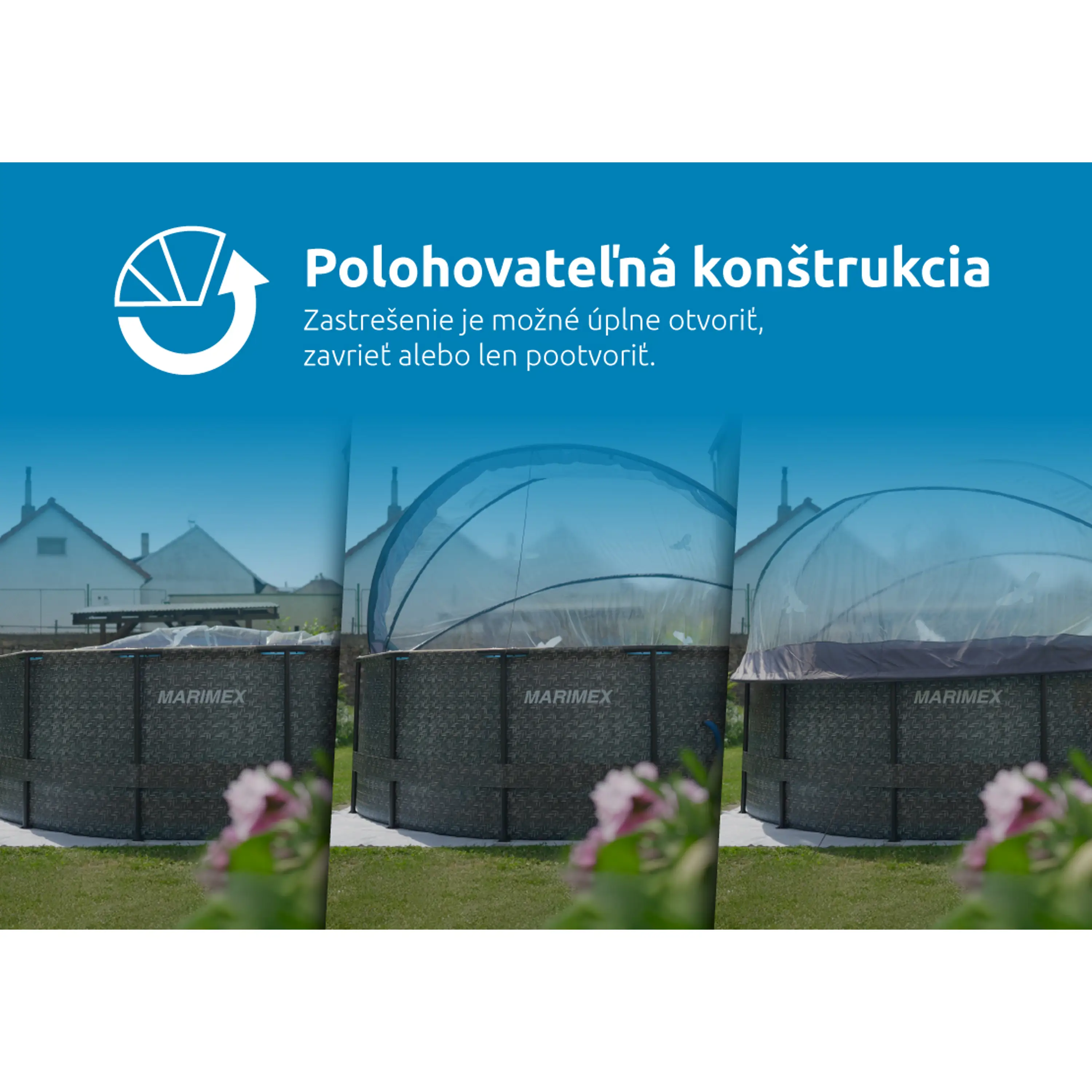Marimex | Zastřešení Marimex Pool House Control - 3,05 m pro rámové bazény | 10970565 Obrázek