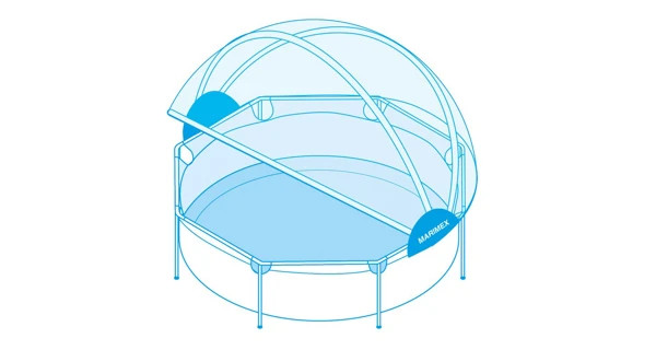 Zastřešení Marimex Pool House Control - 3,05 m pro rámové bazény (poškozený obal)