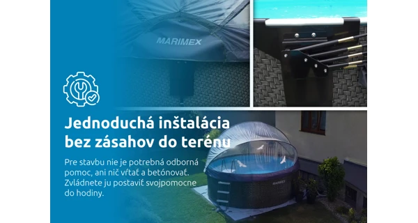 Zastřešení Marimex Pool House Control - 3,66 m pro bazény s ocelovou stěnou