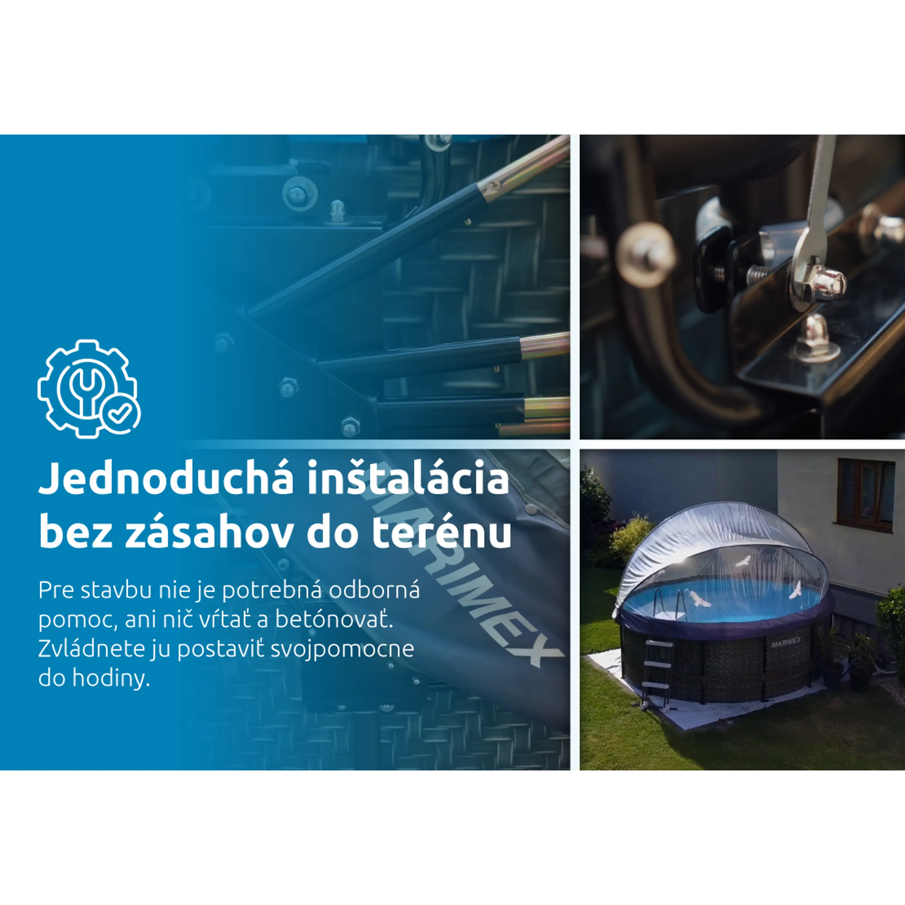 Marimex | Zastřešení Marimex Pool House Control - 3,66 m pro rámové bazény | 10970566 Obrázek