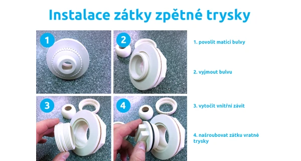 Zátka vratné trysky skimmeru Olympic