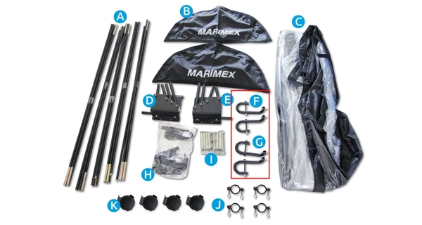 Závěsné levé rameno pro zastřešení Marimex Pool House Control, 1 ks