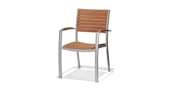 Židle zahradní Istria - hliník/dřevo